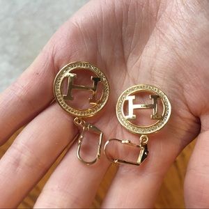 🆕 “H” Letter Earrings + Necklace Pendant / Accessory